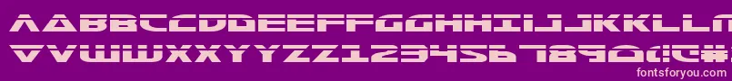 MorseNkLaser Font – Pink Fonts on Purple Background