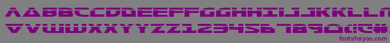 MorseNkLaser Font – Purple Fonts on Gray Background