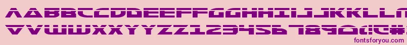 MorseNkLaser Font – Purple Fonts on Pink Background