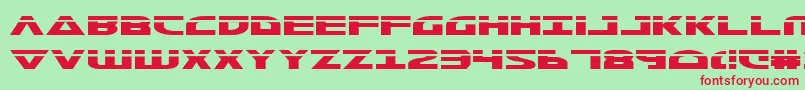 MorseNkLaser Font – Red Fonts on Green Background