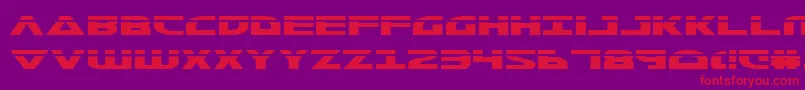 MorseNkLaser Font – Red Fonts on Purple Background