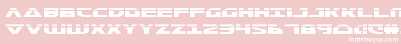 MorseNkLaser Font – White Fonts on Pink Background