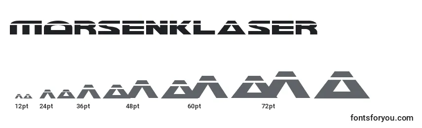 MorseNkLaser Font Sizes