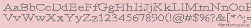 Moa3 Font – Gray Fonts on Pink Background