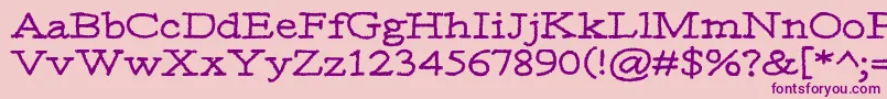 Moa3 Font – Purple Fonts on Pink Background