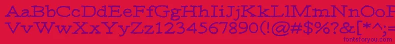 Moa3 Font – Purple Fonts on Red Background