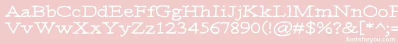 Moa3 Font – White Fonts on Pink Background