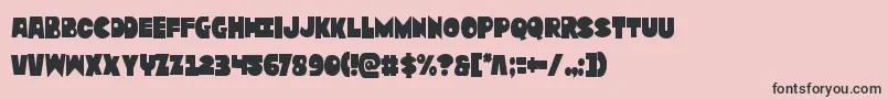 Zounderkitecond Font – Black Fonts on Pink Background