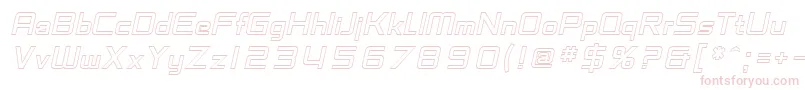 SfChaerilidaeOutlineOblique Font – Pink Fonts