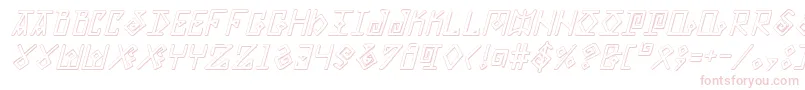 ElderMagicShadowItalic Font – Pink Fonts on White Background