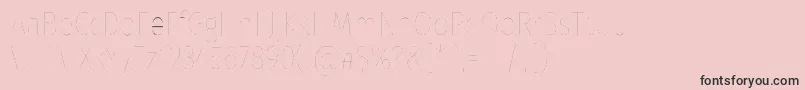 フォントFirasanscondensedTwo – ピンクの背景に黒い文字
