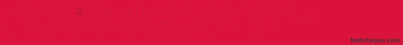 フォントFirasanscondensedTwo – 赤い背景に黒い文字