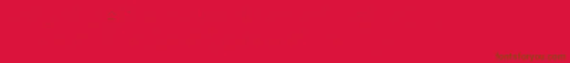 Czcionka FirasanscondensedTwo – brązowe czcionki na czerwonym tle