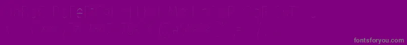 Шрифт FirasanscondensedTwo – серые шрифты на фиолетовом фоне