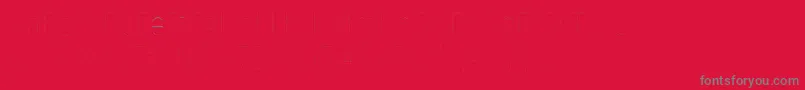 フォントFirasanscondensedTwo – 赤い背景に灰色の文字