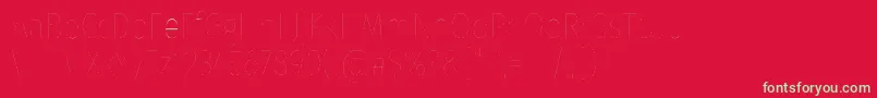 フォントFirasanscondensedTwo – 赤い背景に緑の文字