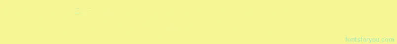 Czcionka FirasanscondensedTwo – zielone czcionki na żółtym tle