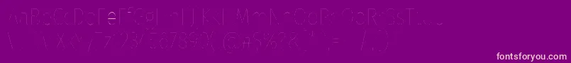 フォントFirasanscondensedTwo – 紫の背景にピンクのフォント