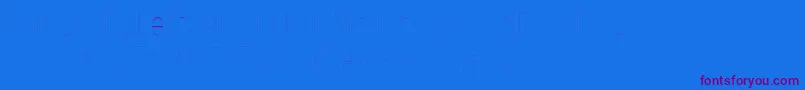Czcionka FirasanscondensedTwo – fioletowe czcionki na niebieskim tle