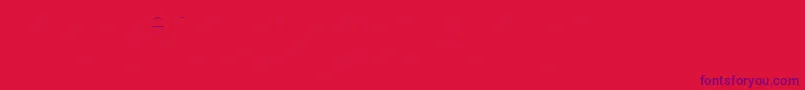 FirasanscondensedTwo Font – Purple Fonts on Red Background