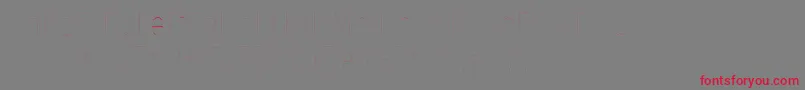 Czcionka FirasanscondensedTwo – czerwone czcionki na szarym tle