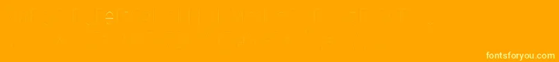 Czcionka FirasanscondensedTwo – żółte czcionki na pomarańczowym tle
