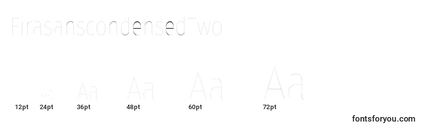Размеры шрифта FirasanscondensedTwo