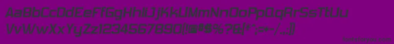 フォントVibrocexVibrocen3 – 紫の背景に黒い文字