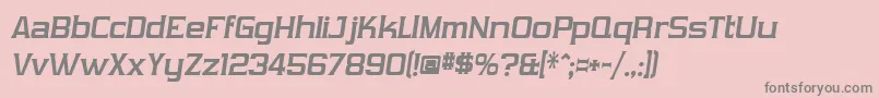 VibrocexVibrocen3 Font – Gray Fonts on Pink Background