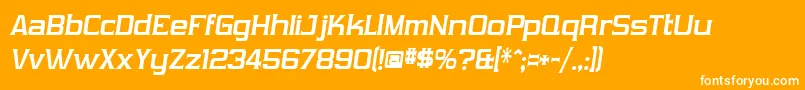 VibrocexVibrocen3 Font – White Fonts on Orange Background