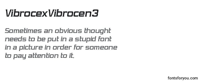 Обзор шрифта VibrocexVibrocen3