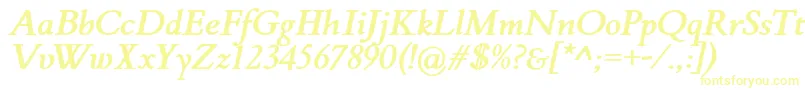 FlankerGriffoItalicBold Font – Yellow Fonts