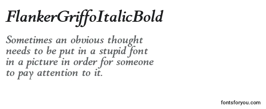 FlankerGriffoItalicBold Font