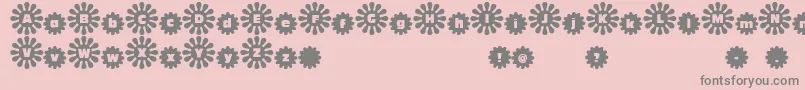 ShowerFlower Font – Gray Fonts on Pink Background