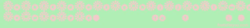 ShowerFlower Font – Pink Fonts on Green Background