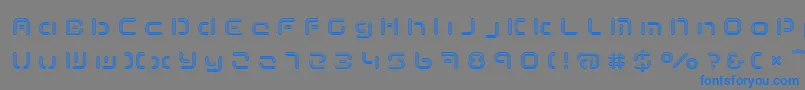 TermRegccc-fontti – siniset fontit harmaalla taustalla