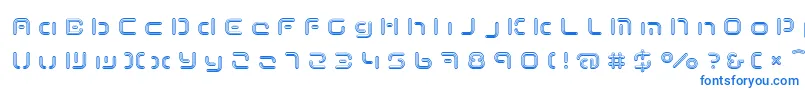 Шрифт TermRegccc – синие шрифты на белом фоне