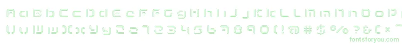 TermRegccc Font – Green Fonts on White Background