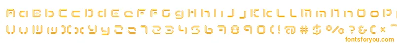 TermRegccc Font – Orange Fonts on White Background