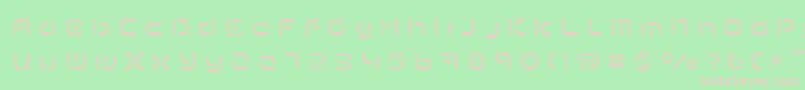TermRegccc Font – Pink Fonts on Green Background