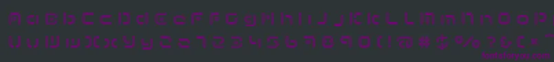 TermRegccc Font – Purple Fonts on Black Background
