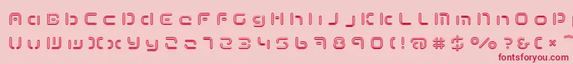 TermRegccc Font – Red Fonts on Pink Background