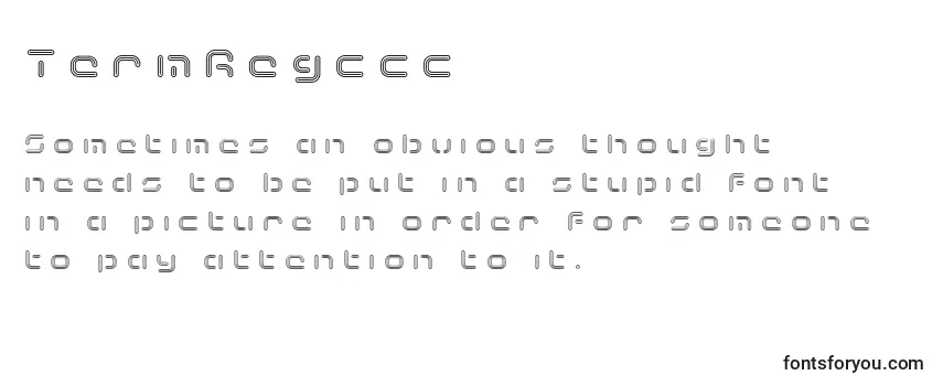 Schriftart TermRegccc