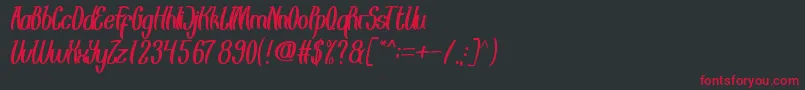 EyesBeliever Font – Red Fonts on Black Background