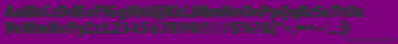 GouditaSansHeavySfBold Font – Black Fonts on Purple Background