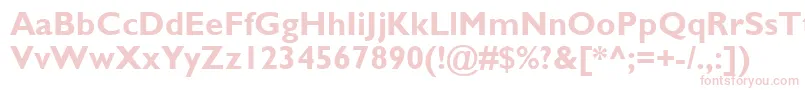 GillSansMtBold Font – Pink Fonts on White Background