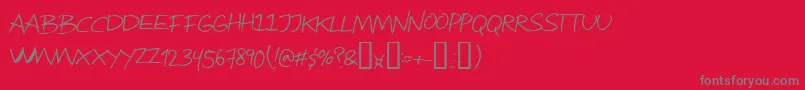 Attractmorewomen Font – Gray Fonts on Red Background