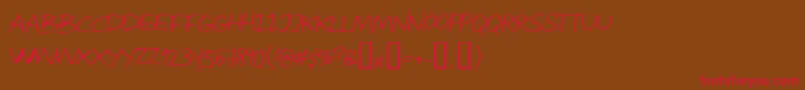 Attractmorewomen Font – Red Fonts on Brown Background