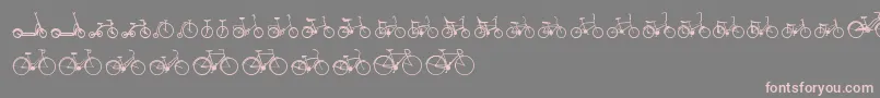 Sepeda Font – Pink Fonts on Gray Background
