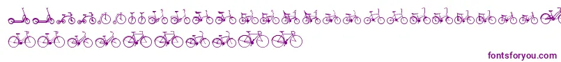 フォントSepeda – 紫色のフォント